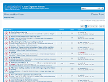 Tablet Screenshot of laserengraverforum.com